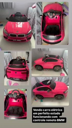Vende-se carro infantil elétrico com controle remoto 