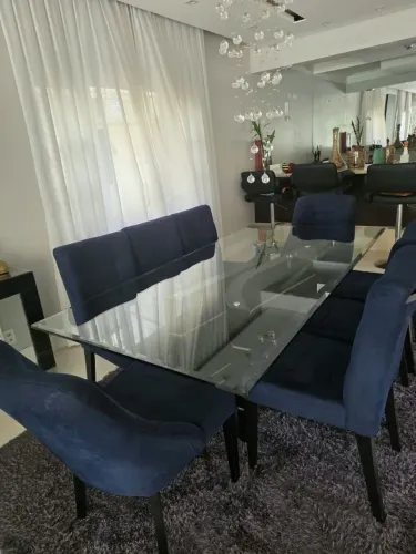 Mesa jantar 6 cadeiras alto padrão