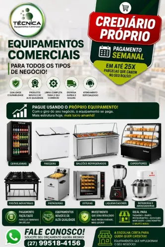 EQUIPAMENTOS PARA O SEU COMÉRCIO
