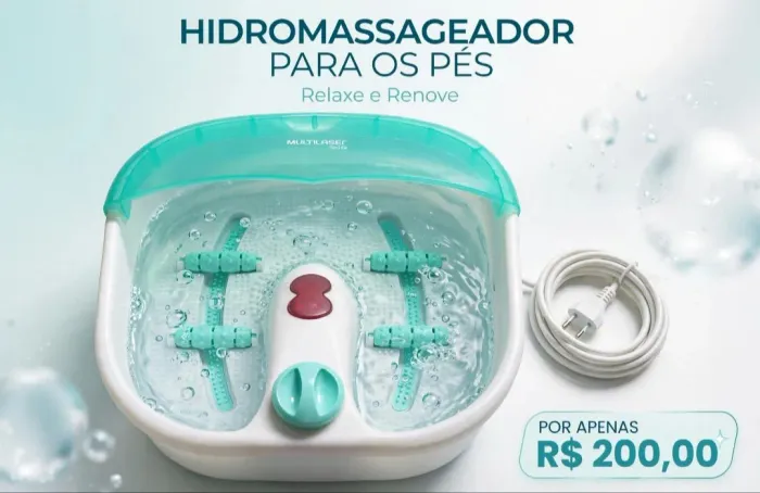 HIDROMASSAGEADOR PARA OS PÉS