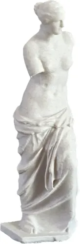 Réplica de Vênus de Milo, impresão 3d com 14 cm.