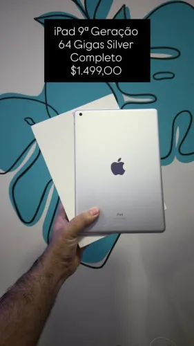 Seminovo: iPad 9° Geração 64GB / Silver / Completo - Loja Fisica