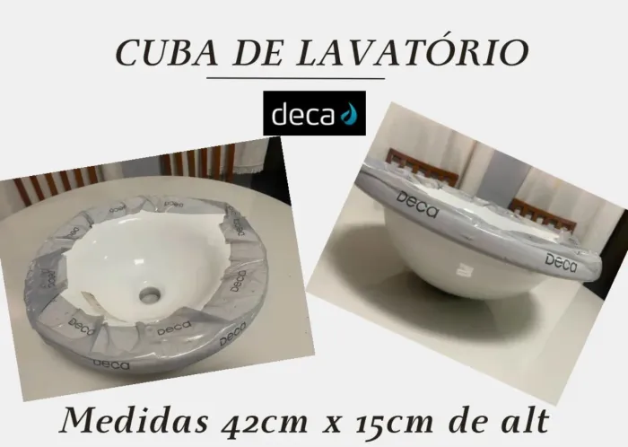 Cuba de Lavatório Redonda Deca Branca