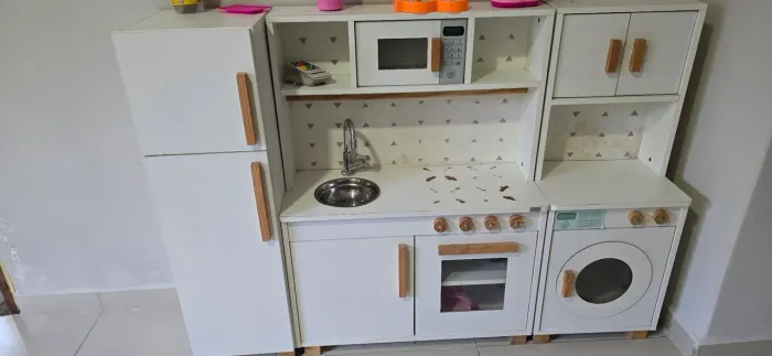 Cozinha infantil em MDF sao 3 módulos