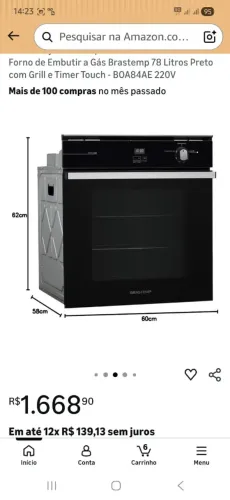 Forno elétrico Brastemp