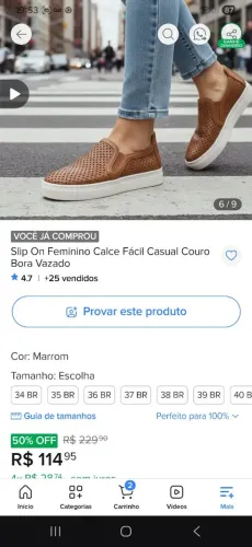 Tênis de couro caramelo
