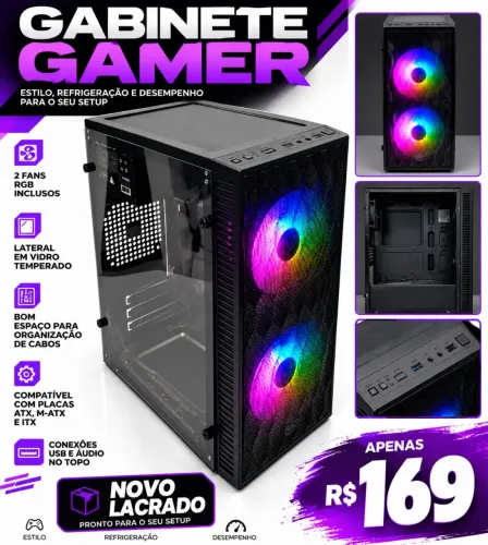 GABINETE GAMER - NOVO LACRADO