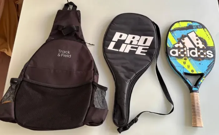 Kit Beach Tennis Adidas BT 3.0 + Mochila Track&Field Original
