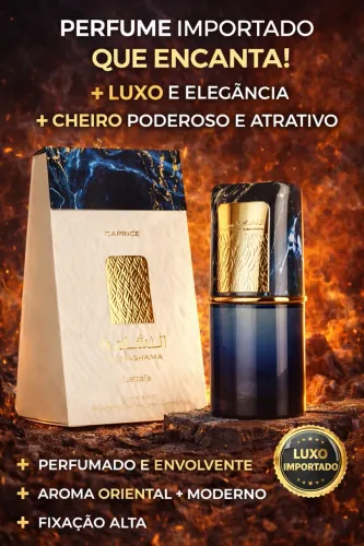 Perfume Al Nashama Caprice Lattafa 100ml EDP Original | Importado Luxuoso + Alta Fixação