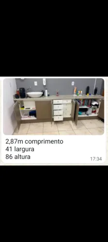 Armário balcão com Cuba