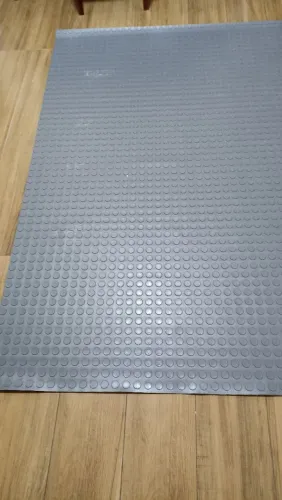 Tapete moeda emborrachada antiderrapante 3mm 1,3x1,8m