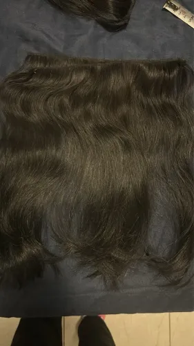 Cabelo Humano Preto - Pontas Cheias (129g / 8 Telas)