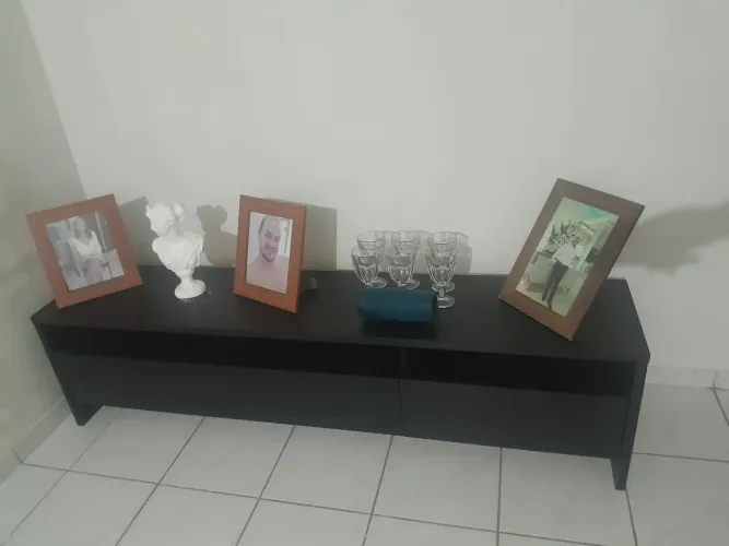 Rack preta MDF