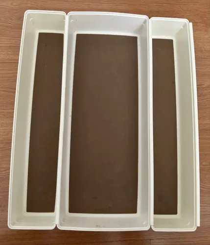 Jogo de 03 divisórias para gaveta Rubbermaid 
