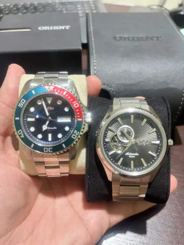 Relógios - Orient Submariner Pepsi 42mm - Orient Open Heart