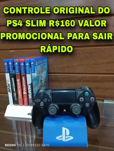 ? Controle DualShock 4 Original PS4 Slim / Fat - Preço Único!