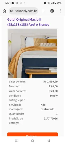 Colchão casal guldi macio II azul e branco