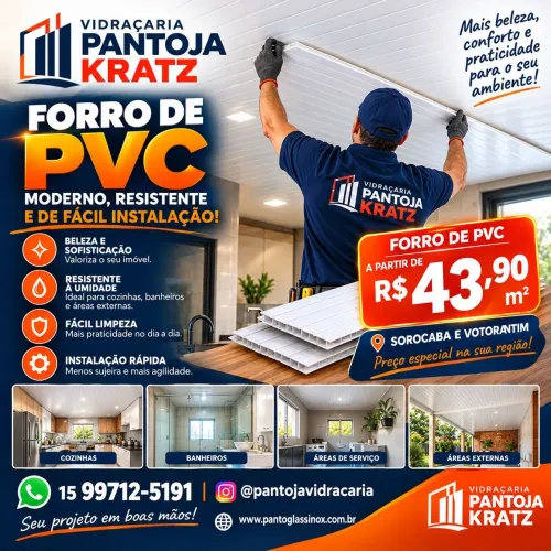 Forro PVC entre outros serviços