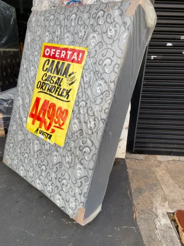 Cama casal com espuma acoplada 449,99 frete grátis