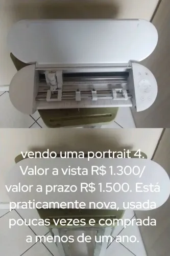 Máquina de corte portrait 4 tudo original só não vai com a base de corte.