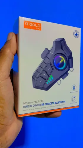 Fone sem fio capacete para moto