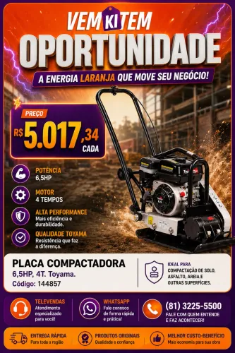 Placa compactadora