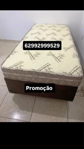 Cama box mais colchão D33 solteiro