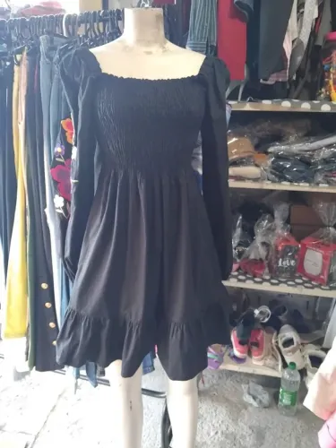 Vestido Feminino Preto Bordado Chinelo G