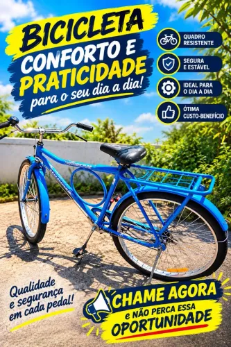 Bicicleta monark barra circular 26"