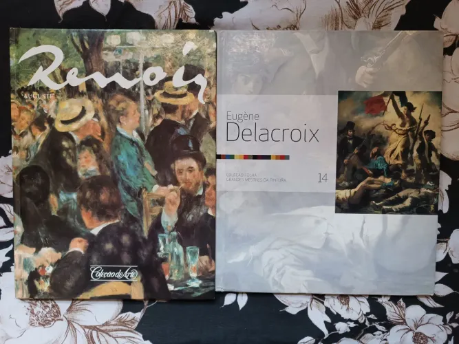 Kit 2 Livros de Arte Capa Dura - Renoir e Delacroix (Coleção Folha) | Colecionador