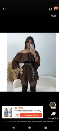 Macacão vestido