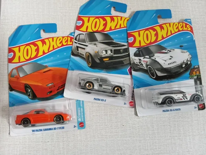 3 Mazda Hotwheels