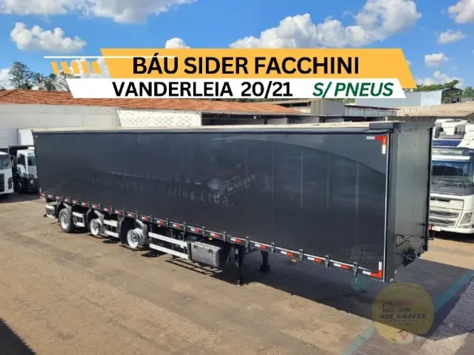Carreta Baú Sider Facchini Vanderleia Ano 2020/21 S/ Pneus