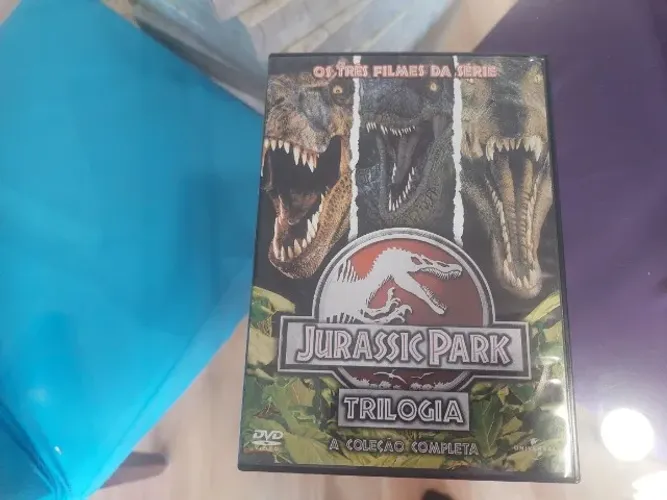 Box DVDs Jurassic Park - a trilogia original