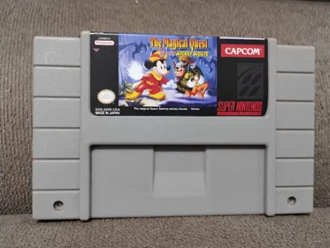 Cartucho The Magical Quest Mickey Mouse SNES - Paralelo