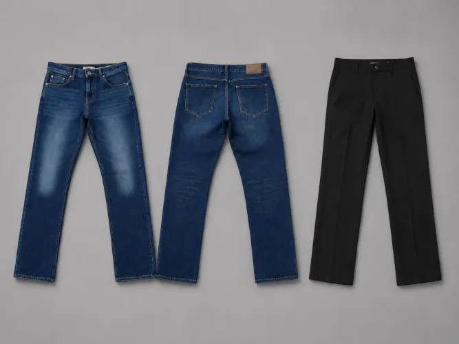 2 calças jeans e sarja tamanho G e 44 em ótimo estado