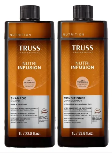Kit Profissional Shampoo 1L + Condicionador 1L Truss Nutri Infusion