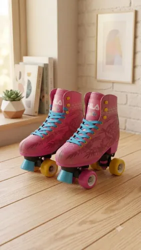 Patins fila quad filla Julie rosa 