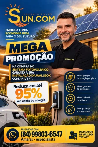 Sistema solar e carregador de carro elétrico walbox