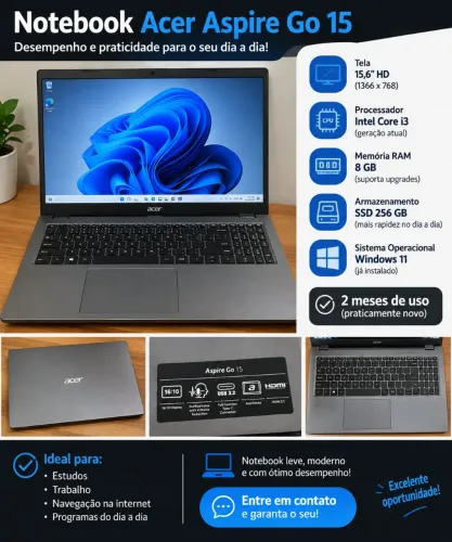 Notebook Acer Aspire Go 15 - Seminovo