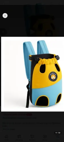 Mochila canguru para pet
