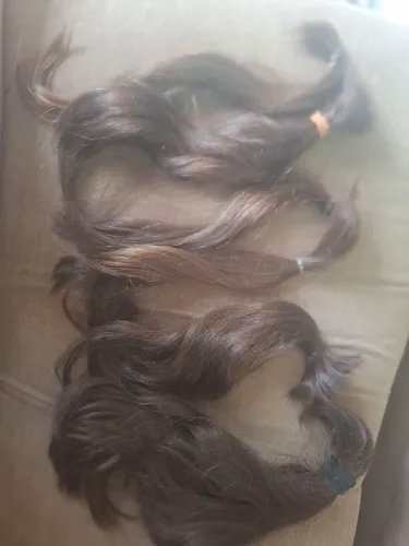 Mecha cabelo humano virgem. 25-35cm