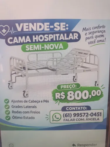 Vendo essa cama hospitalar