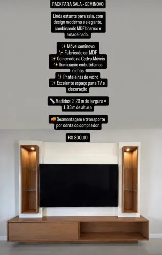 Rack para televisão