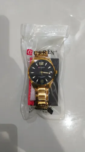 Relógio Masculino CURREN 8434 Prova d'água Aço inoxidável Luz noturna