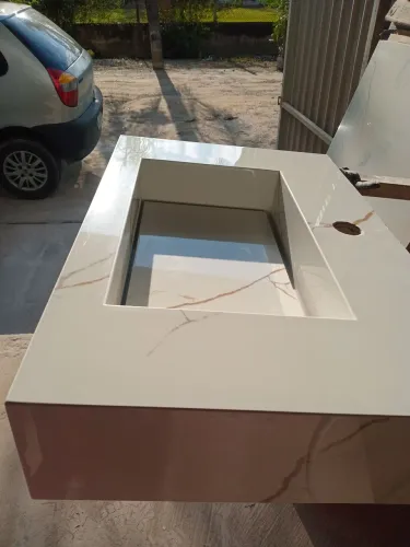 Lavatório em porcelanato