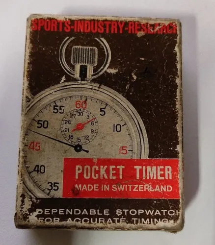 CRONOMETRO vintage swiss "pocket timer" - cronometro suiço 1/2h - excelente estado