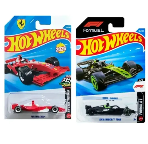 Hot Wheels kit Ferrari F1 + Sauber Fórmula 1