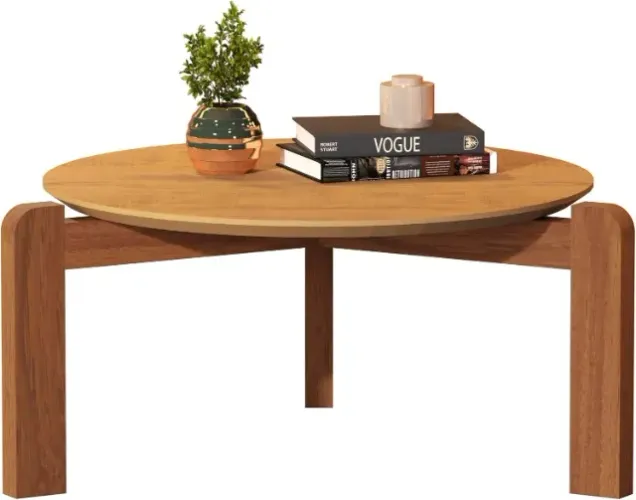 Mesa de centro na cor Canela