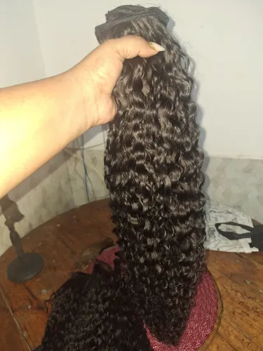 Cabelo Humano cacheado para entrelace